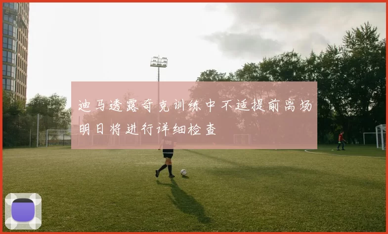 迪马透露奇克训练中不适提前离场明日将进行详细检查